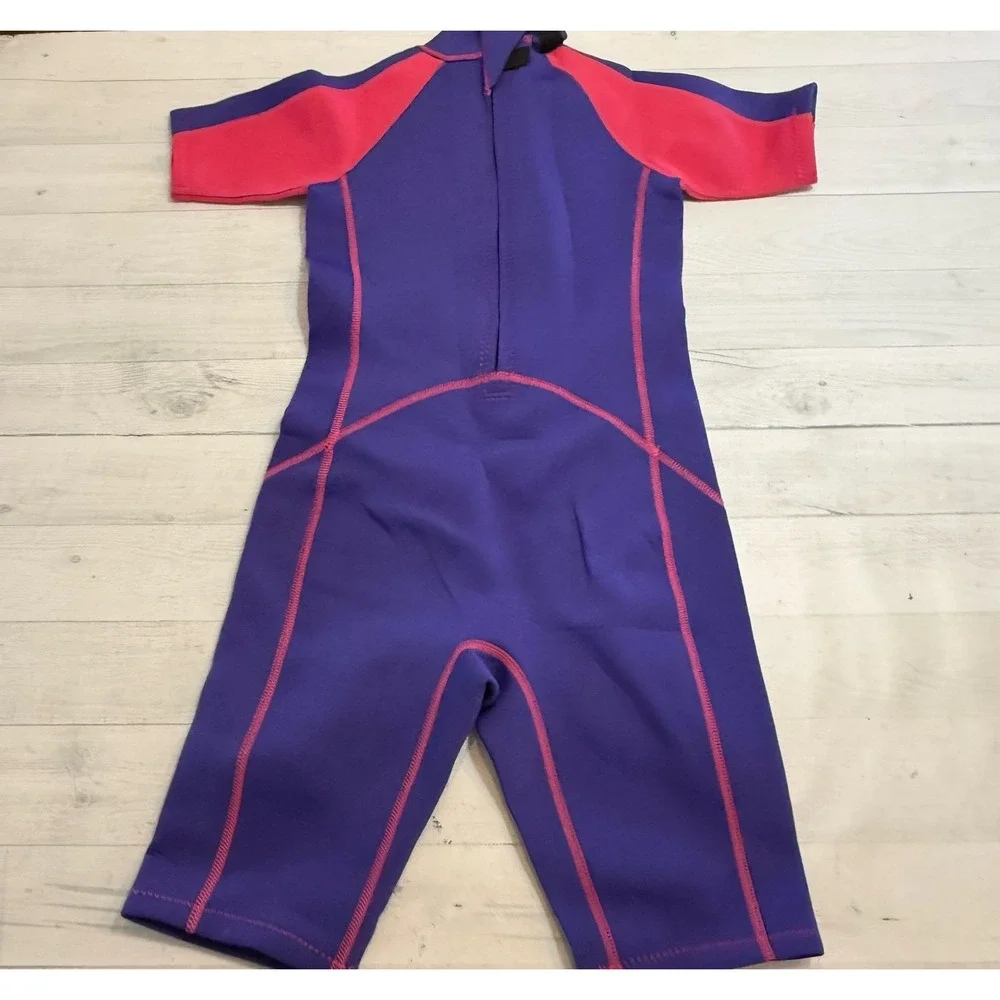 Mountain Warehouse kids Shorty Thick‎ swim  Wetsuit pink purple 11/12